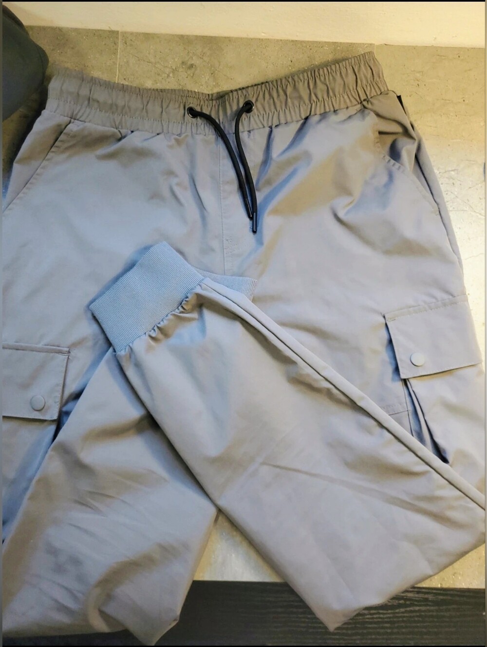 South Pole Light Gray Cargo Jogger Pants